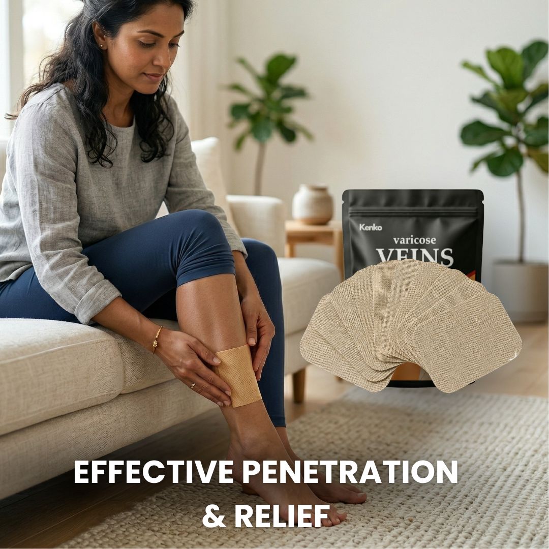 Spider & Varicose Vein Patches | Natural Herbal Therapy for Swelling, Fatigue & Vein Health | Neuwow