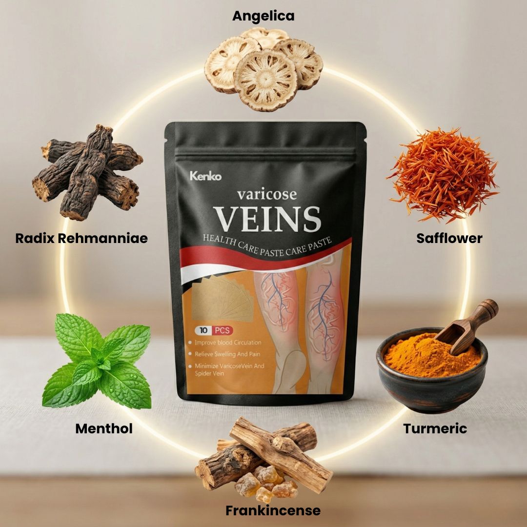 Spider & Varicose Vein Patches | Natural Herbal Therapy for Swelling, Fatigue & Vein Health | Neuwow