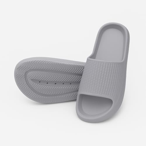 Buy Comfort Plus Adult Sliders, Anti-Skid, Waterproof, Lightweight, Slip-On (Grey, 8, UK Footwear Size System, Adult, Men, Numeric, Medium, 8) at Amazon.in