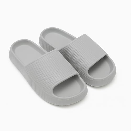 Buy Comfort Plus Adult Sliders, Anti-Skid, Waterproof, Lightweight, Slip-On (Grey, 8, UK Footwear Size System, Adult, Men, Numeric, Medium, 8) at Amazon.in