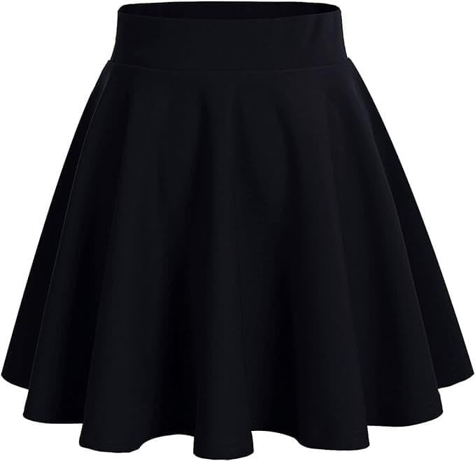 Buy Women's Skater Skirt, Black, Flared A-Line Mini Skirt at Amazon.in