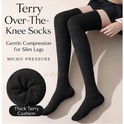 Buy Kaththai Wool Warm Thigh High Socks for Women | Soft & Breathable Knit Thermal Leg Warmers | Versatile Multi-Way Wear, Knee-Length Winter Socks | Winter & Fall Essential (IN, Alpha, Free Size, Black) at Amazon.in