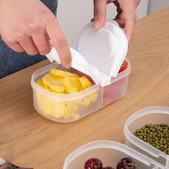 2 Way Tiffin & Storage Box – Multipurpose Lunch Box with Dual Compartments, Airtight & Leakproof Food Container (Pack of 1)