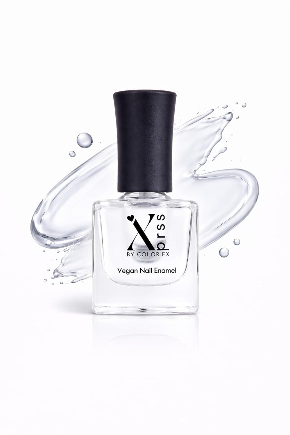 Color Fx New York Xprss Vegan High-Shine Glossy Nail Polish|Chip-Resistant, Quick-Drying, Long-Lasting, Non-Yellowing| 21 Toxin-Free| Nail Polish for Women - Top Coat Clear