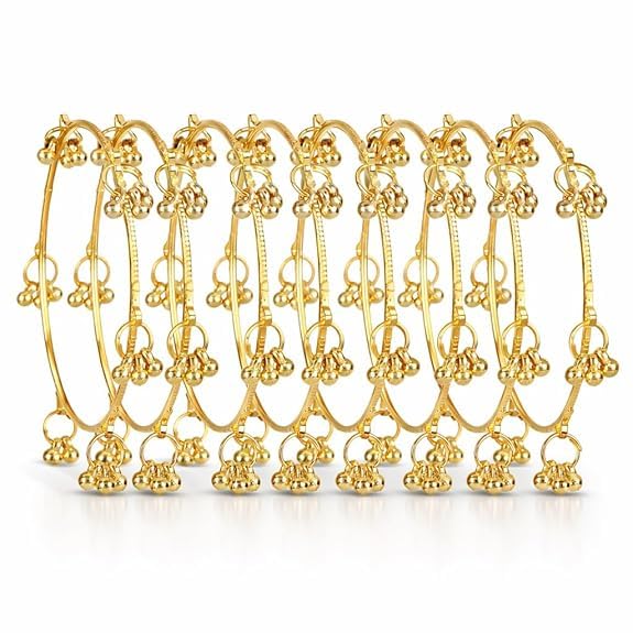 Buy Kashmiri Bangle Traditional Beaded Bangles Set for Women & Girls | Stylish Ethnic Kada Set | Wedding & Jewellery 8 Pieces (2.4) at Amazon.in