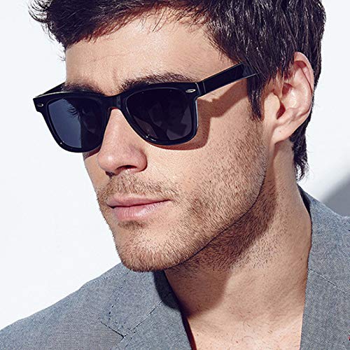 Classic Black Square UV Protected Stylish Unisex Sunglasses : Amazon.in: Fashion