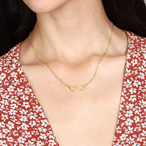 Fashion Frill Exclusive Pendant For Girls Infinite/Infinity Gold Plated Chain Necklace For Women Girls Women's Jewellery Gift For Anniversary Stylish Pendant (Casual) : Amazon.in: Fashion