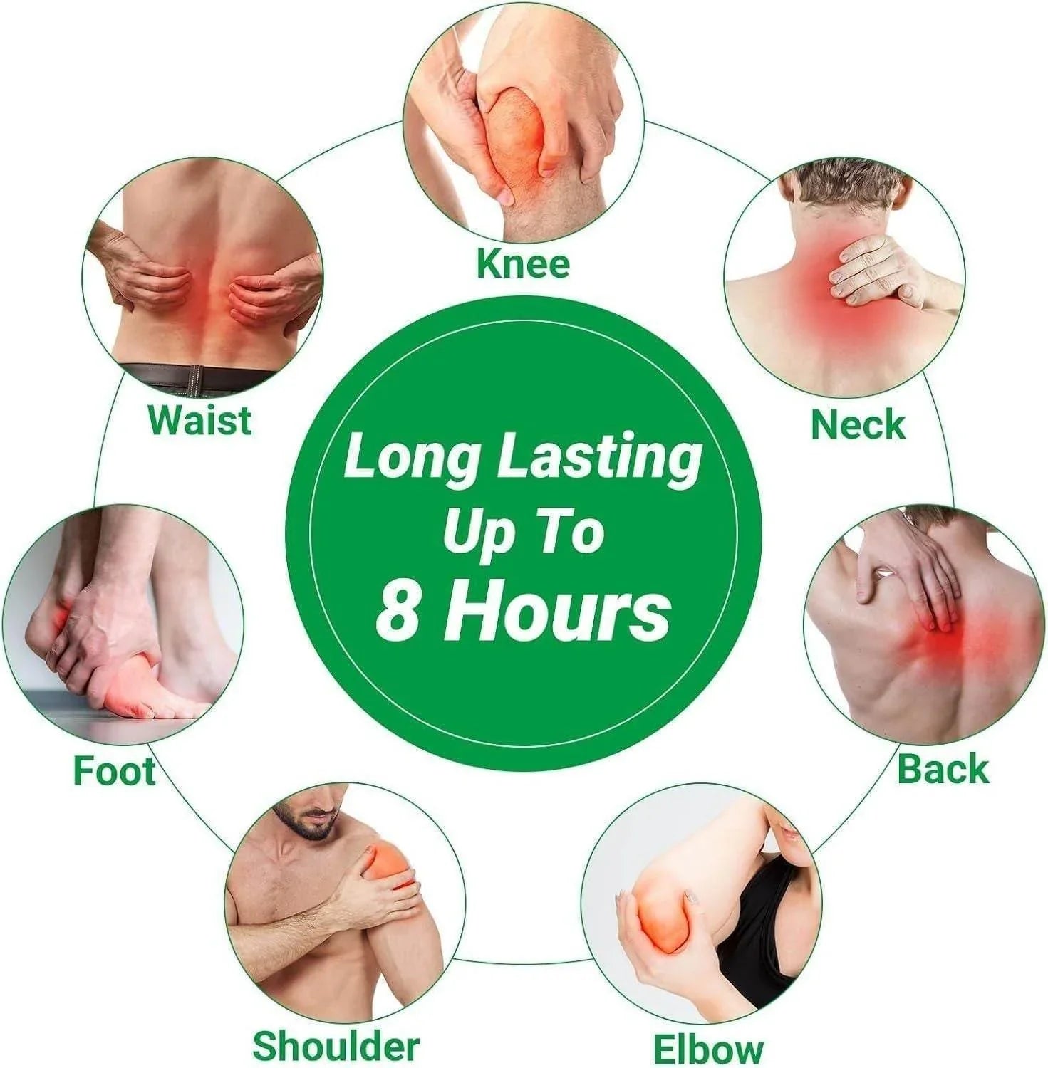 Herbal Knee Plaster Sticker Wormwood Extract Joint Ache Pain Relieving
