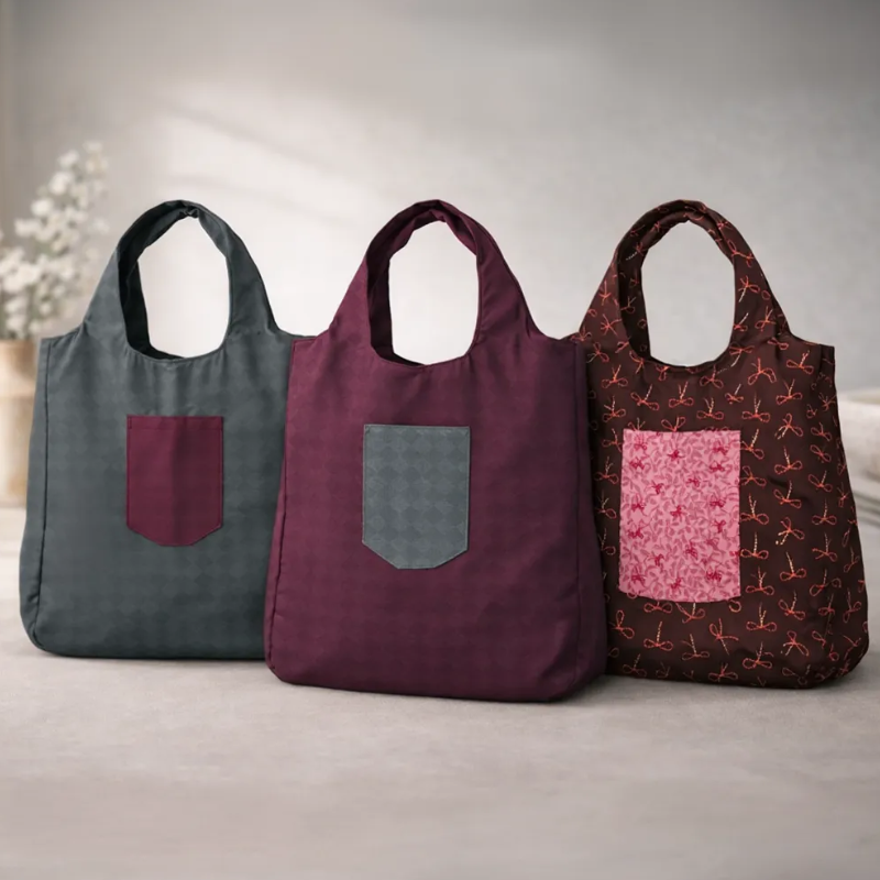 Heavy Cotton Tote Bag | Large Capacity Reusable Shoulder Bag for Shopping & Daily Use (Random Print-Pack of 1)
