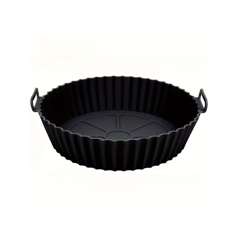 Reusable Air Fryer Silicone Liner – Non-Stick, Easy to Clean, Heat-Resistant Oven & Microwave Safe Basket (Random color-Pack of 1)