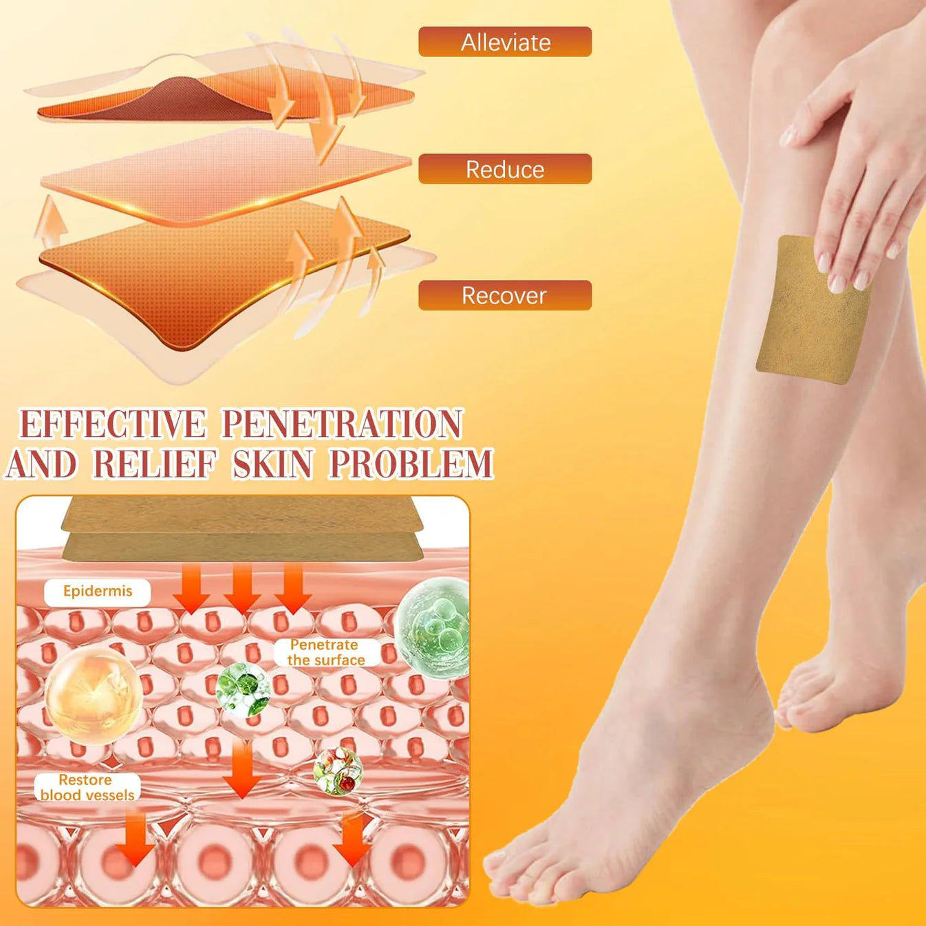 Spider & Varicose Vein Patches | Natural Herbal Therapy for Swelling, Fatigue & Vein Health | Neuwow